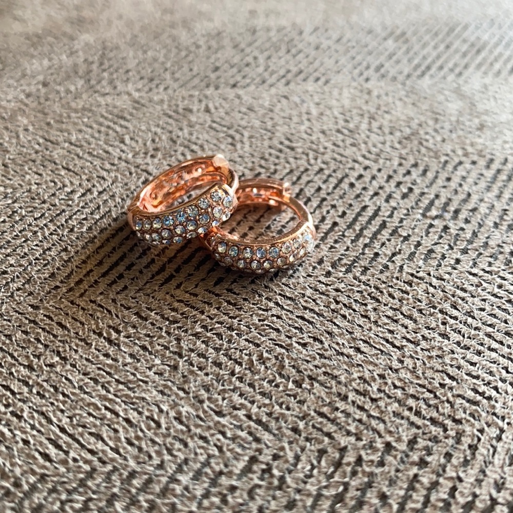 Rose gold earrings